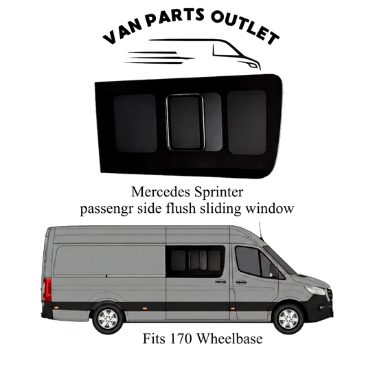 Glacier View Sprinter Flush Sliding Window Passenger-Side (Front)