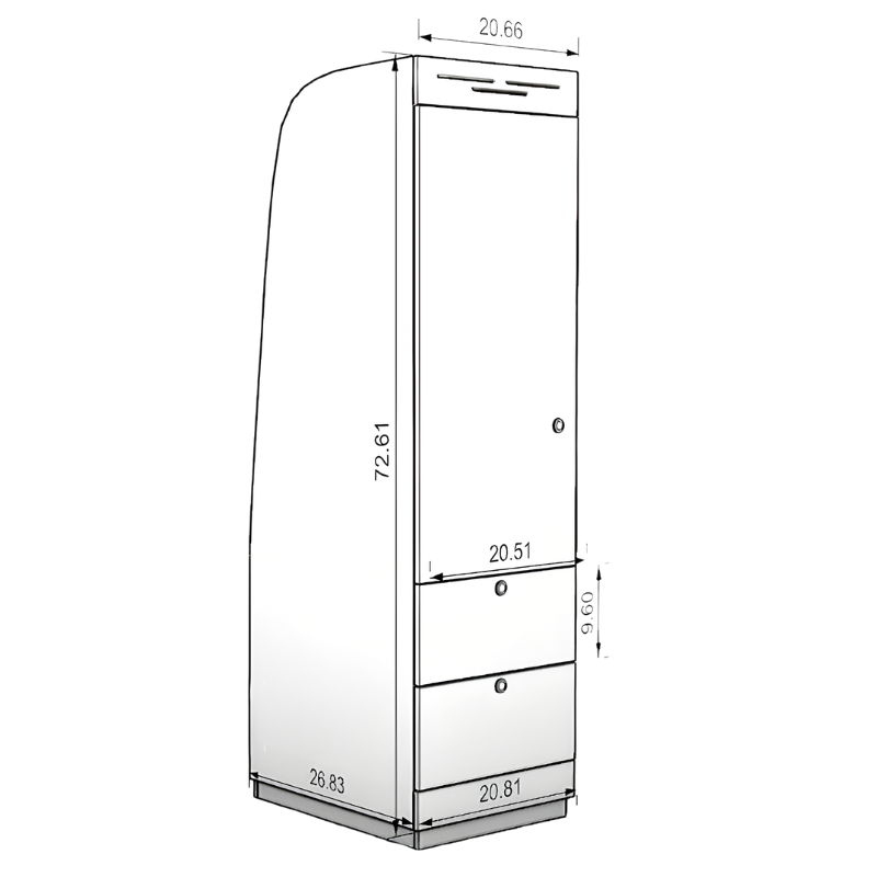 Vankea Campervan Tall Cabinet