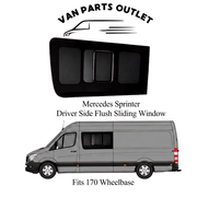 Glacier View Sprinter Flush Sliding Window Driver-Side (Front)