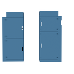 Vankea Dinette Bench Set for Camper Vans | Left & Right Seat Boxes with Storage & Battery Bay