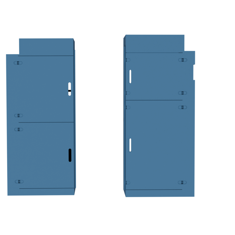 Vankea Dinette Bench Set for Camper Vans | Left & Right Seat Boxes with Storage & Battery Bay