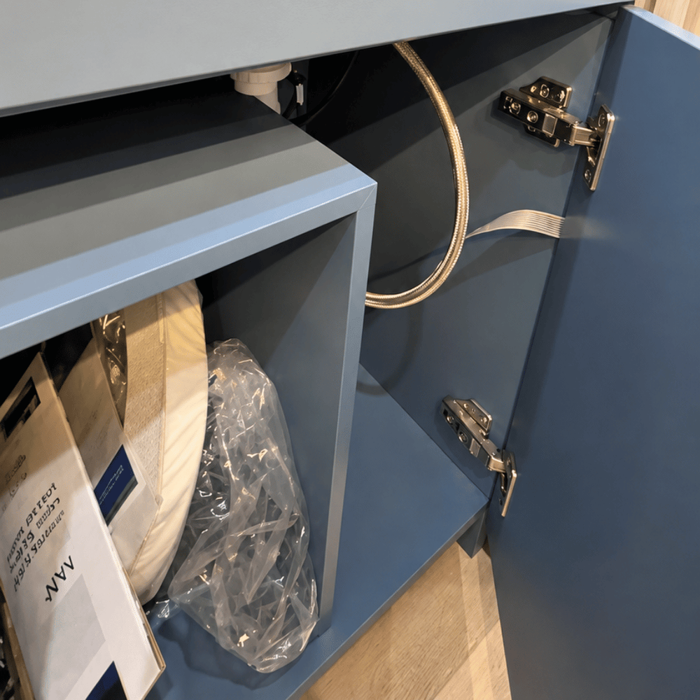 Ford Transit Van Kitchen Cabinet with Bamboo Top and Pull-Out Storage | Vankea