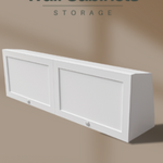 Compact wall-mounted cabinets designed for van life