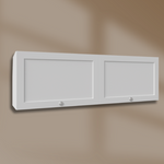 Overhead storage wall cabinets for camper van setups