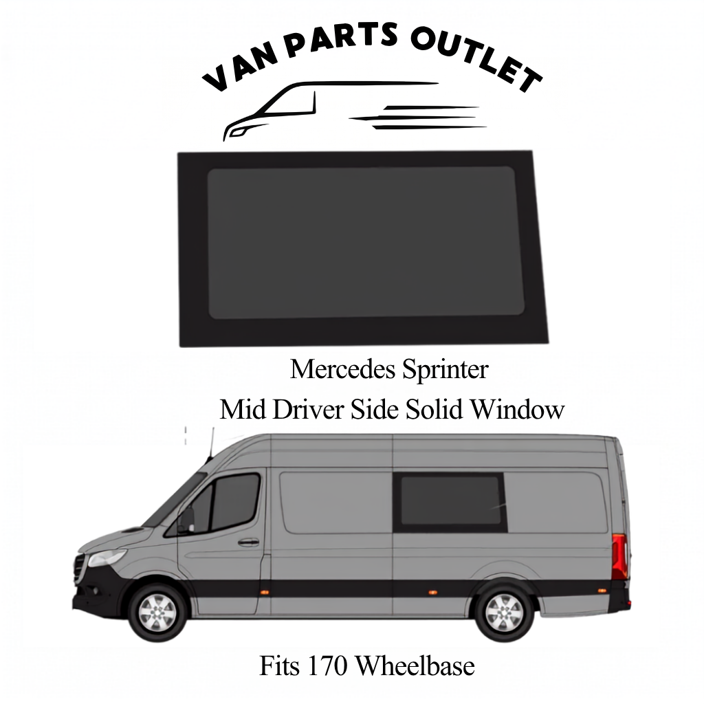 Glacier View Sprinter Mid Driver-Side Solid Window