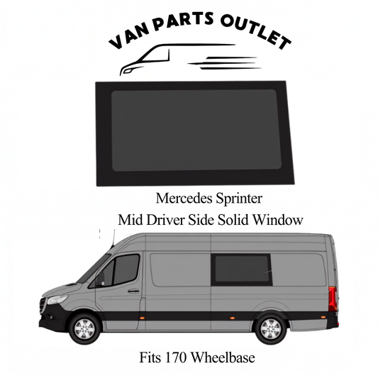 Glacier View Sprinter Mid Driver-Side Solid Window