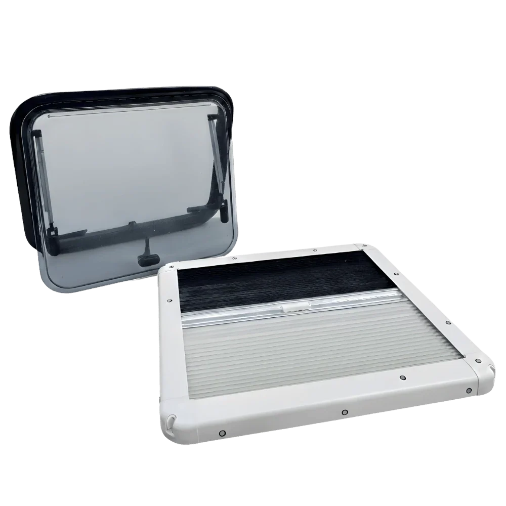 Glacier View Bubble Awning Van Window – 19.5" × 19.5"