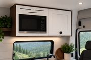 Sprinter Overhead Microwave Cabinet with Storage & LED Light