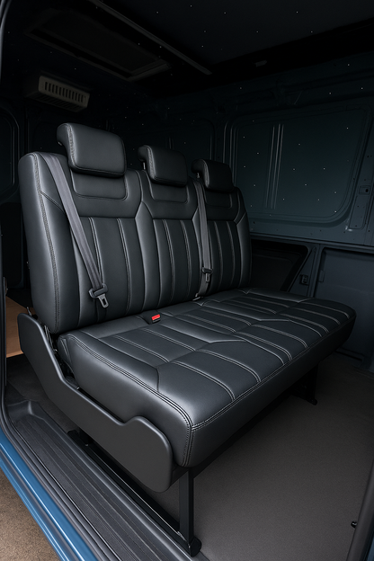 NovaLux Triple Van Seat with Recline & Bed Conversion