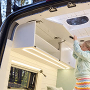 Sprinter Van Overhead Cabinet with 2-Compartments Storage & LED | Vankea