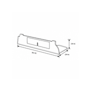 Ford Transit 148WB Driver-Side Overhead Cab Cabinet | Vankea