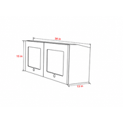 Ford Transit Overhead Cabinet with 2-Compartments Storage & LED | Vankea