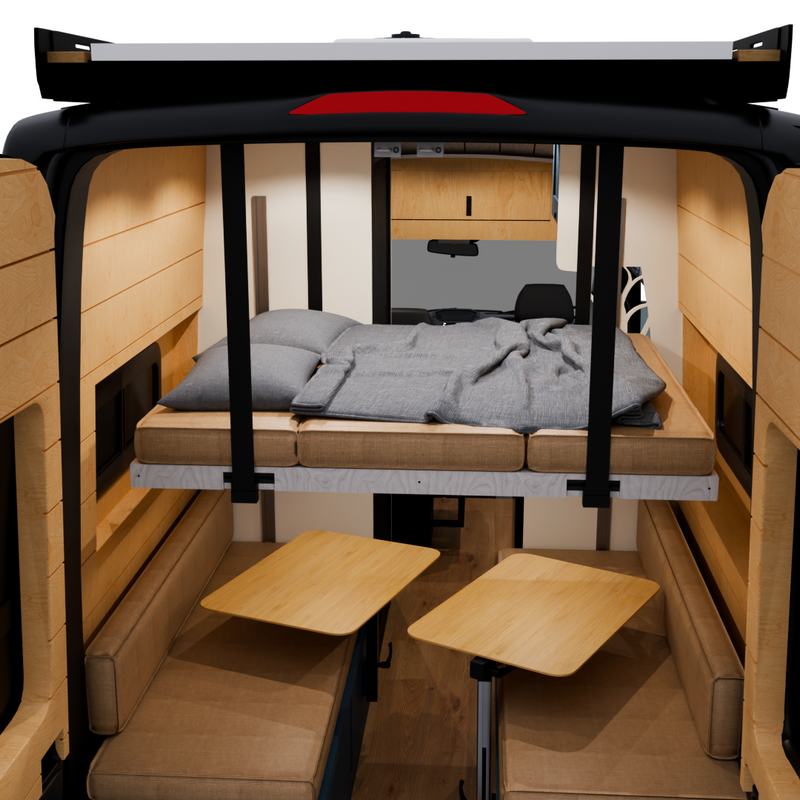 Vankea Elevator Bed – Super Medium Roof | Ford Transit 148" WB