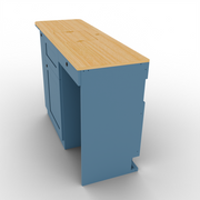 Ford Transit Van Kitchen Cabinet with Bamboo Top and Pull-Out Storage | Vankea