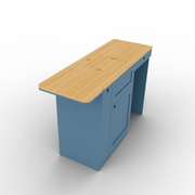 Ford Transit Van Kitchen Cabinet with Bamboo Top and Pull-Out Storage | Vankea