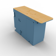 Ford Transit Van Kitchen Cabinet with Bamboo Top and Pull-Out Storage | Vankea