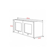 Fully assembled Vankea Ford Transit 148WB overhead cabinet with underside LED task lighting.