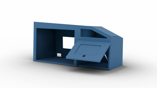 Vankea Upper Wall Cabinet – Built-In Microwave Cabinet with Storage