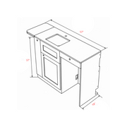 Ford Transit Van Kitchen Cabinet with Bamboo Top and Pull-Out Storage | Vankea