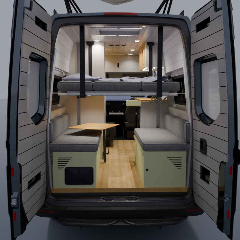 Vankea Complete Wall &amp; Ceiling Liner Kit — Camper Van Interior Shell