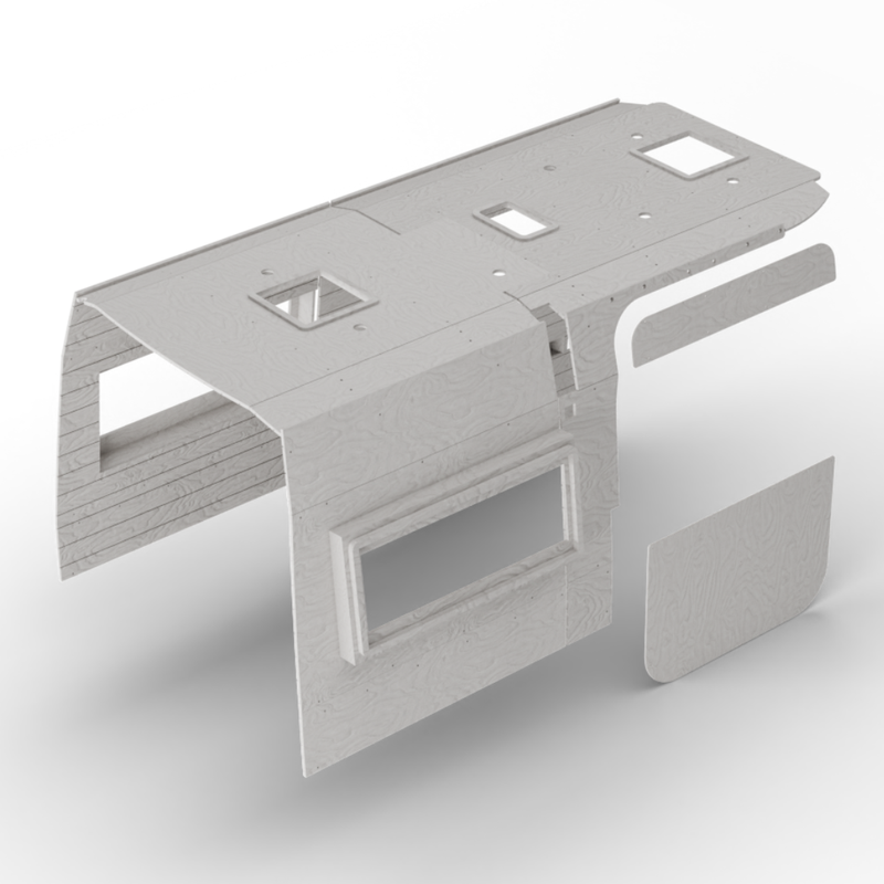Vankea Complete Wall &amp; Ceiling Liner Kit — Camper Van Interior Shell