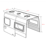 Vankea Complete Wall &amp; Ceiling Liner Kit — Camper Van Interior Shell