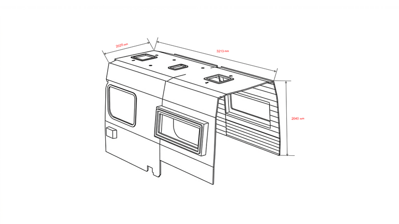 Vankea Complete Wall &amp; Ceiling Liner Kit — Camper Van Interior Shell