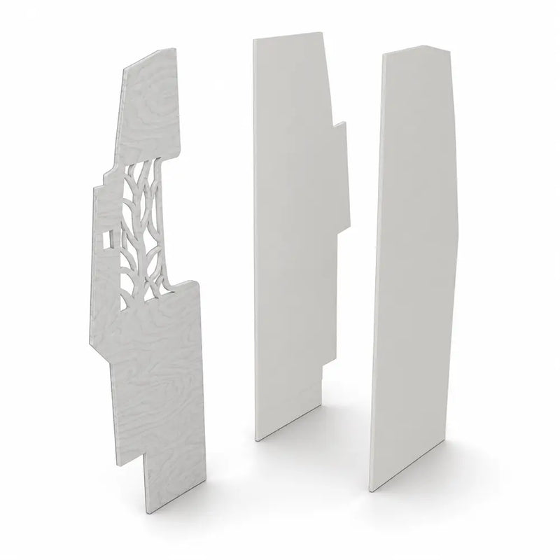 Van Partition Wall System – Modular Interior Divider with Bathroom Wall &amp; Decorative Leaf Panel