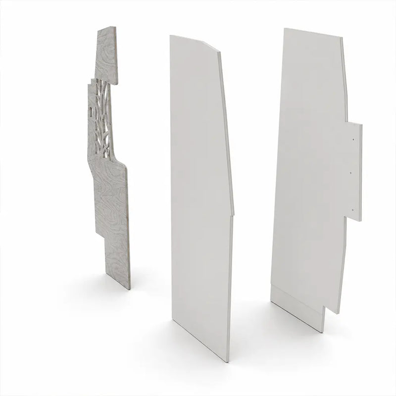 Van Partition Wall System – Modular Interior Divider with Bathroom Wall &amp; Decorative Leaf Panel