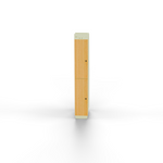 Vankea Slim Tall Storage Cabinet – Curved Narrow Van Cabinet with Adjustable Shelves