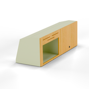 Sprinter Overhead Microwave Cabinet – Bamboo Front with Storage & LED