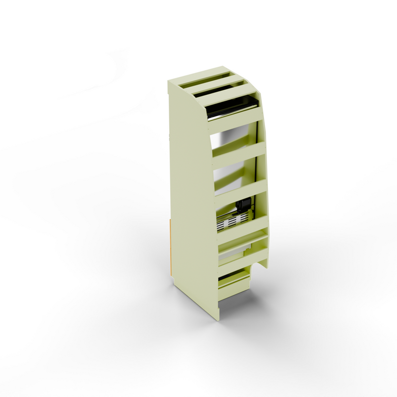 Slim Tall Refrigerator Cabinet – Sprinter 170 Van Conversion Cabinetry with 2 Storage Drawers