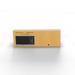 Vankea Overhead Microwave Wall Cabinet – Left (Lightweight Campervan Storage, Bamboo/Sage)