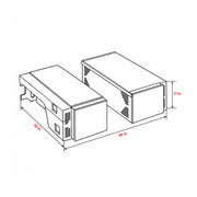 Lightweight White Dinette to Bed Benches for Sprinter 144 Campervans with 3-in-1 Functionality | Vankea