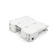 Lightweight White Dinette to Bed Benches for Sprinter 144 Campervans with 3-in-1 Functionality | Vankea