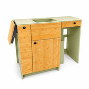 Sprinter 144 Galley Kitchen Cabinet – Two-Sided Storage with Fold-Out Counter