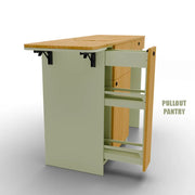 Sprinter 144 Galley Kitchen Cabinet – Two-Sided Storage with Fold-Out Counter