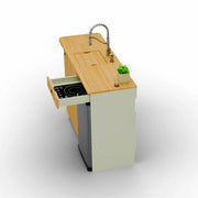 Sprinter 144 Galley Kitchen Cabinet – Two-Sided Storage with Fold-Out Counter