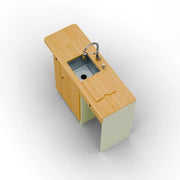 Sprinter 144 Galley Kitchen Cabinet – Two-Sided Storage with Fold-Out Counter