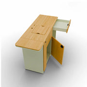 Sprinter 144 Galley Kitchen Cabinet – Two-Sided Storage with Fold-Out Counter