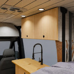 Van Upper Wall Cabinet – Bamboo Doors, Pastel Sage Body