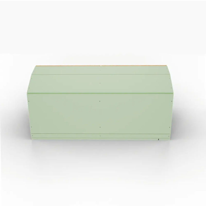 Van Upper Wall Cabinet – Bamboo Doors, Pastel Sage Body