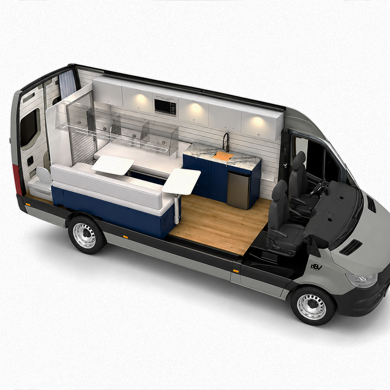 Vankea Rear Arch Trim Panels - Sprinter 170" WB