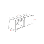 Sprinter Van Microwave Cabinet with 2-Shelf Storage | Vankea