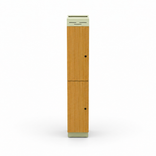 Fully Assembled Sprinter Slim Tall Storage Cabinet with Bamboo Doors | Vankea
