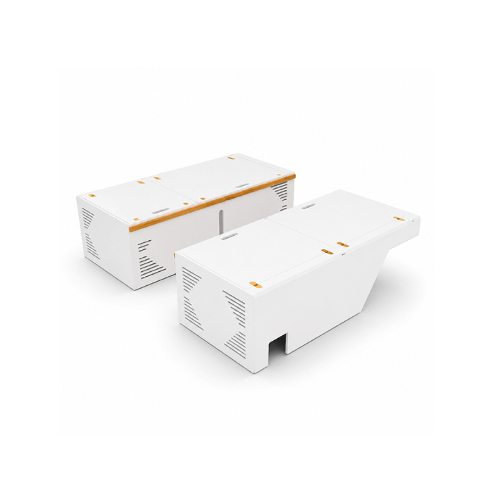 Lightweight White Dinette Bench to Bed Built to Fit Your Sprinter 170 | Vankea