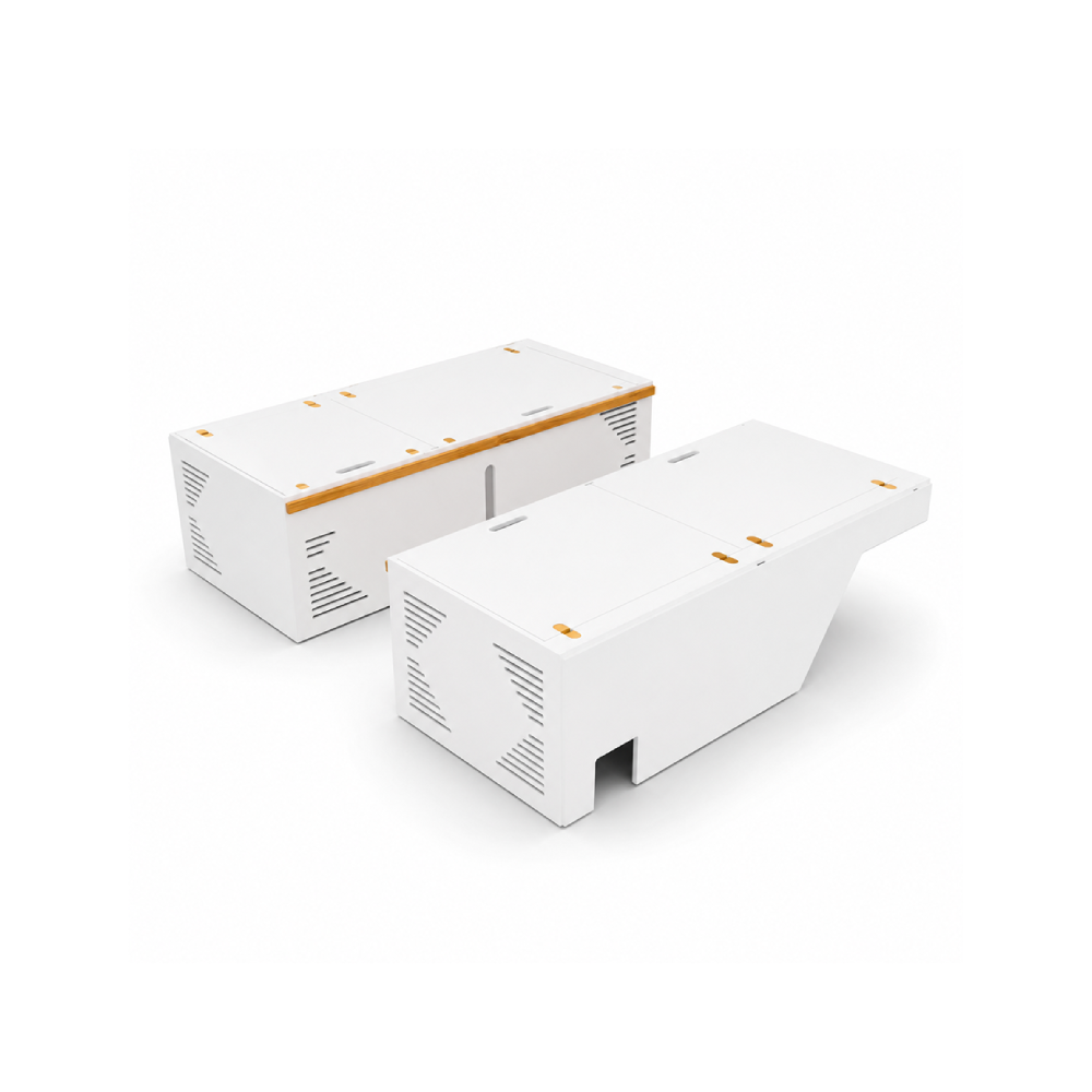 Lightweight White Dinette Bench to Bed Built to Fit Your Sprinter 170 | Vankea