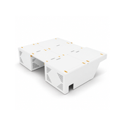 Lightweight White Dinette Bench to Bed Built to Fit Your Sprinter 170 | Vankea