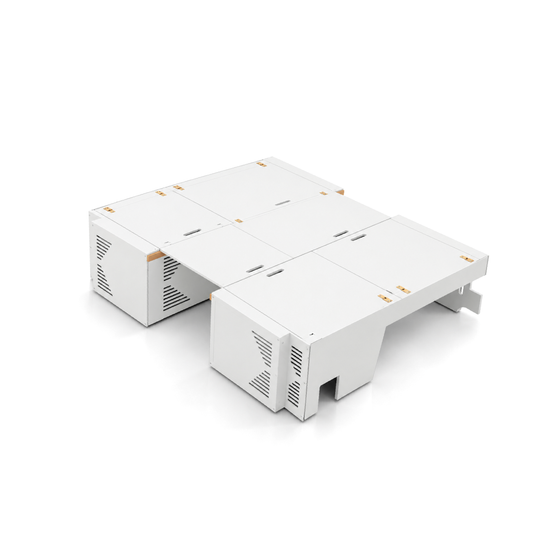 Lightweight White Dinette to Bed Benches for Sprinter 144 Campervans with 3-in-1 Functionality | Vankea