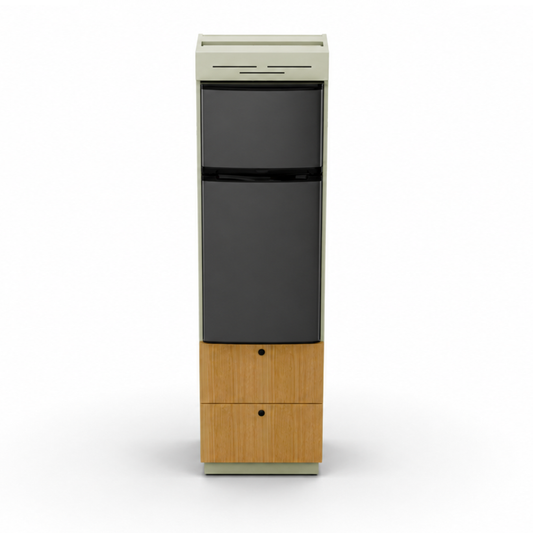 Fully Assembled Sprinter Refrigerator Cabinet with Two Bamboo Drawers | Vankea